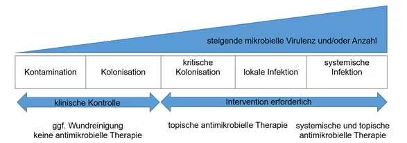 Kontinuum der Wundinfektion